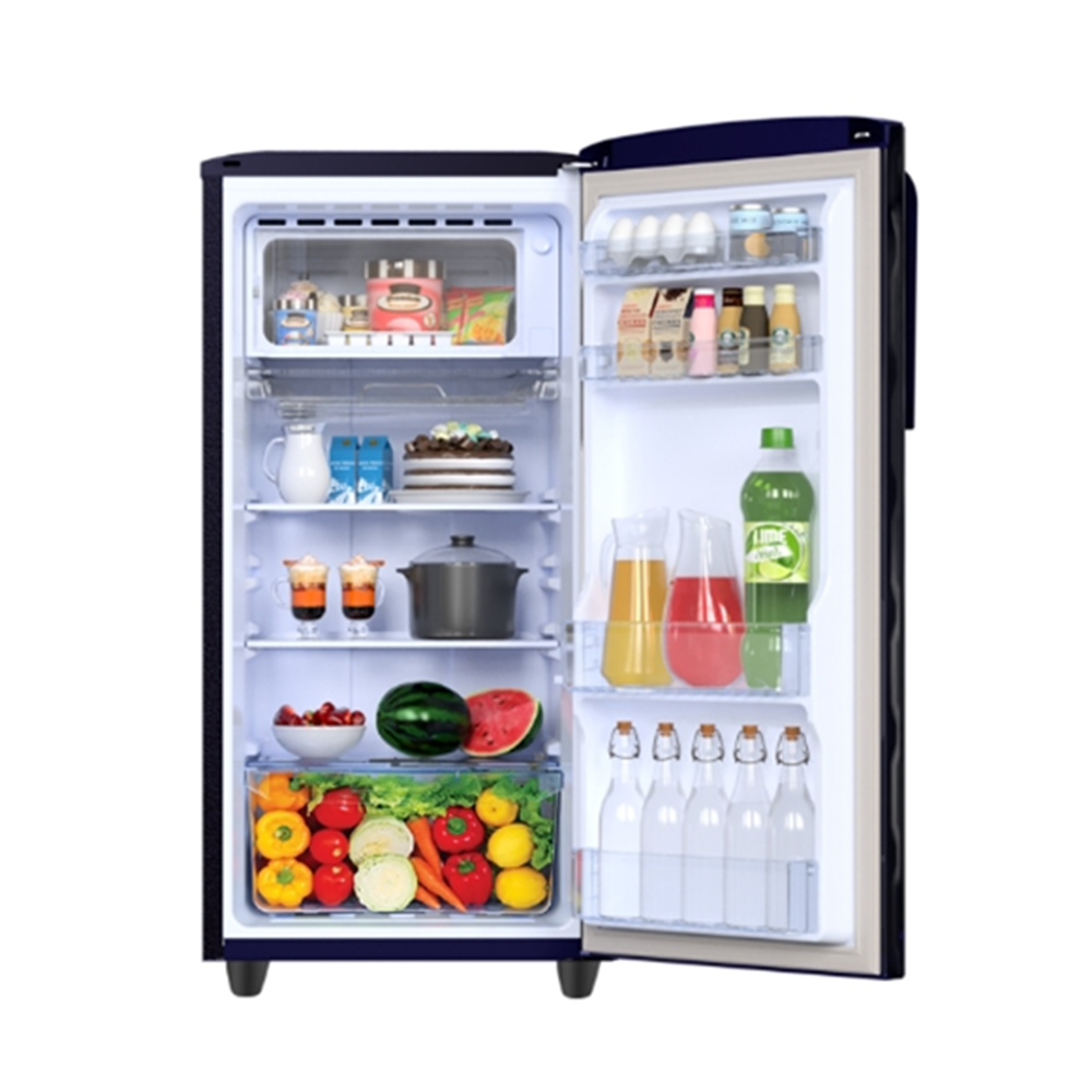 Godrej 192 Liter Single Door Refrigerator (RDEMARVEL 207C THF FU BL) model RDEMARVEL 207C THF FU BL front view - GharOne Nepal view 3